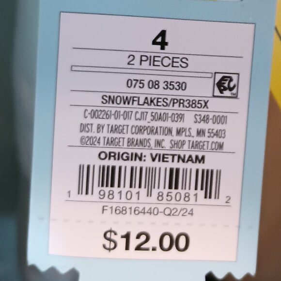 NEW Kids' 2pc Snowflakes' Snuggly Soft Snug Fit Pajama Set - Cat & Jack™ 4 - Picture 7 of 7